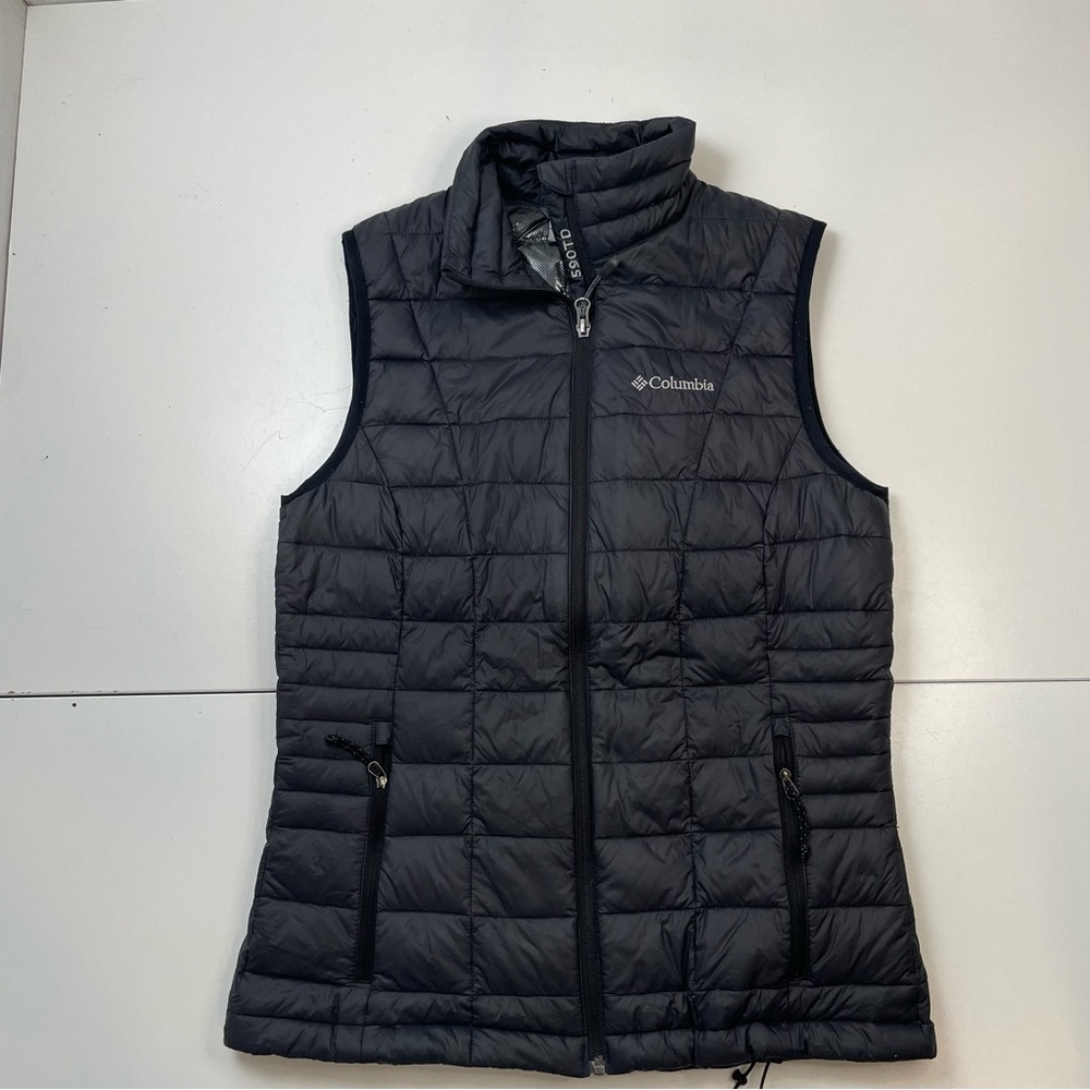 Columbia Black Voodoo Falls 590 TurboDown Omni-Heat Quilted Puffer Vest Size S